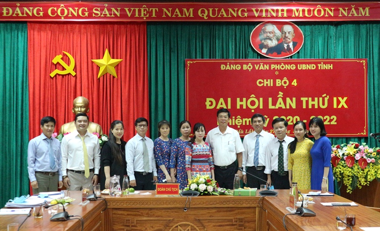 Chi bộ 4, Đảng bộ Văn phòng UBND tỉnh Đại hội lần thứ IX, nhiệm kỳ 2020 - 2022